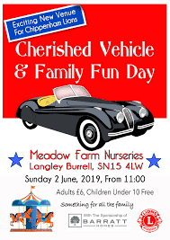 Chippenham Lions Cherished Vehicle & Family Fun Day – Sunday 10th April 2019
